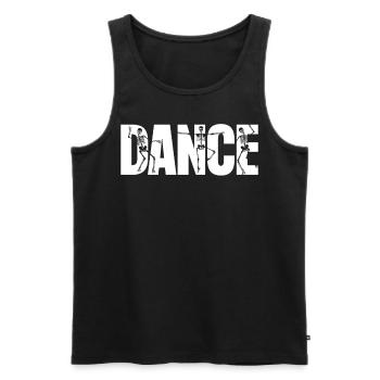 Dancing Halloween skeletons - Men's Premium Organic Tank Top - black - Front - AI Model Male 178 light (178cm)