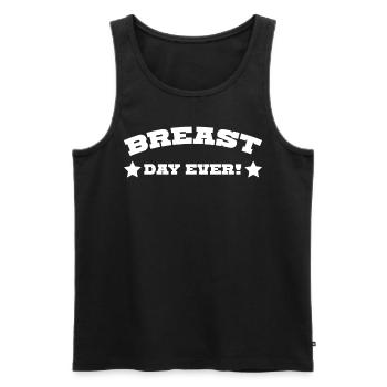 Brüste Titten Brust - Männer Premium Bio Tank Top - Schwarz - Vorne - AI Model Male 178 light (178cm)