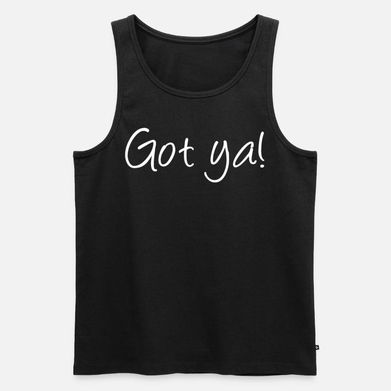 Titten Brust Brüste - Männer Premium Bio Tank Top - Schwarz