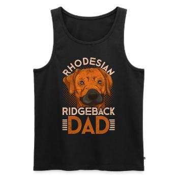 Rhodesian Ridgeback Papa Father’s Day Gift Dogs - Débardeur bio Premium Homme - noir - Devant - Michal (187cm)