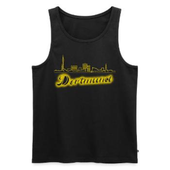 Dortmunder Sehenswürdigkeiten Dortmund - Männer Premium Bio Tank Top - Schwarz - Vorne - AI Model Male 178 light (178cm)