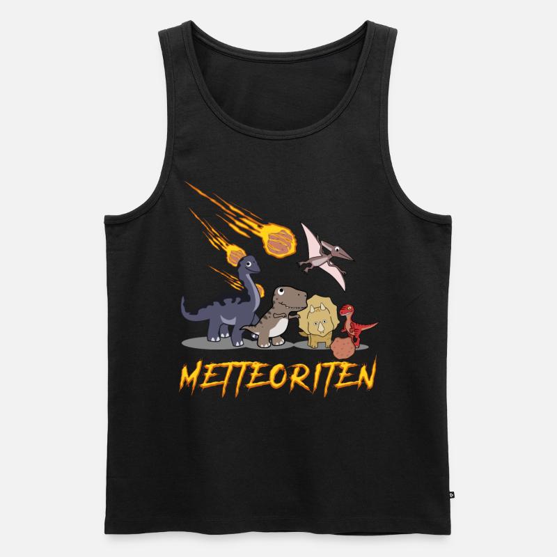 Mettbällchen Hackfleisch Mett Hack - Männer Premium Bio Tank Top - Schwarz
