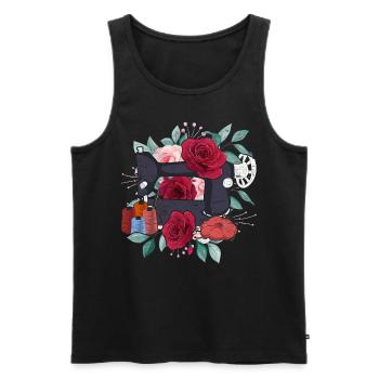 Es ist gerade keine gute Zeit für eine Laufmasche - Männer Premium Bio Tank Top - Schwarz - Vorne - Michal (187cm)
