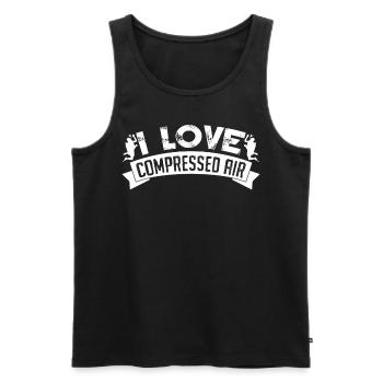 Taucher Tauchen Gerätetauchen - Männer Premium Bio Tank Top - Schwarz - Vorne - Michal (187cm)
