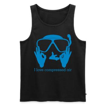Tauchen Gerätetauchen Taucher - Männer Premium Bio Tank Top - Schwarz - Vorne - Michal (187cm)