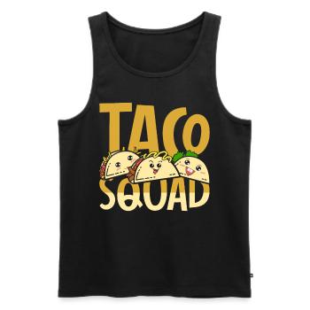 Mexikanisches Fast Food Taco Crew Geschenk Taco - Männer Premium Bio Tank Top - Schwarz - Vorne - AI Model Male 178 light (178cm)