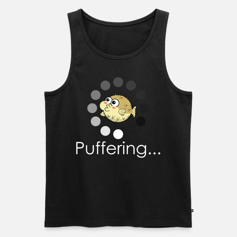 Pufferfish Bufferring - Men's Premium Organic Tank Top - black