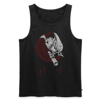 Greifvogel Geschenk Halbmond Traumfänger Geier - Männer Premium Bio Tank Top - Schwarz - Vorne - AI Model Male 178 light (178cm)