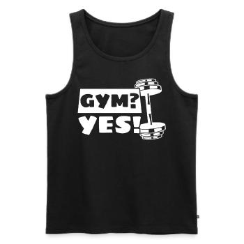 Gym Strongman Fitness Bodybuilder - Männer Premium Bio Tank Top - Schwarz - Vorne - Michal (187cm)