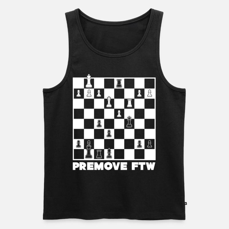 Chess Premove Premoving - Männer Premium Bio Tank Top - Schwarz