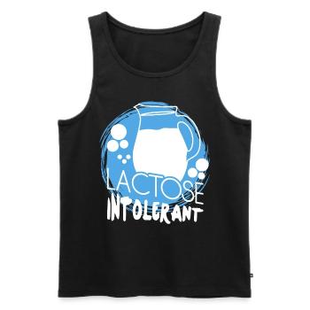 Funny Lactose Intolerant Joke - Männer Premium Bio Tank Top - Schwarz - Vorne - AI Model Male 178 light (178cm)