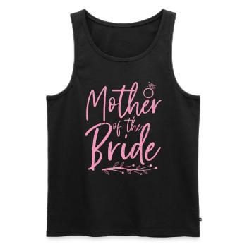 Hochzeitsfeier Mama Geschenk Mutter der Braut - Männer Premium Bio Tank Top - Schwarz - Vorne - AI Model Male 178 light (178cm)
