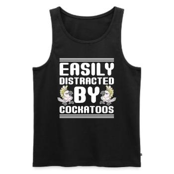 Papagei Vogelliebhaber Geschenk Lustiges Kakadu - Männer Premium Bio Tank Top - Schwarz - Vorne - Michal (187cm)