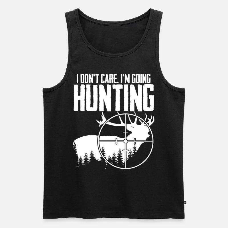Hunting Hunter - Männer Premium Bio Tank Top - Schwarz