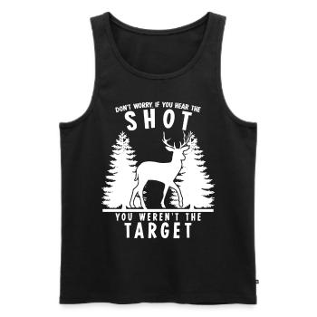 Hunters Hunter Hunting - Männer Premium Bio Tank Top - Schwarz - Vorne - AI Model Male 178 light (178cm)