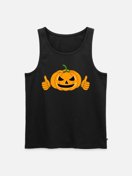 Pumpkin Pumpkins Halloween - Men's Premium Organic Tank Top - black