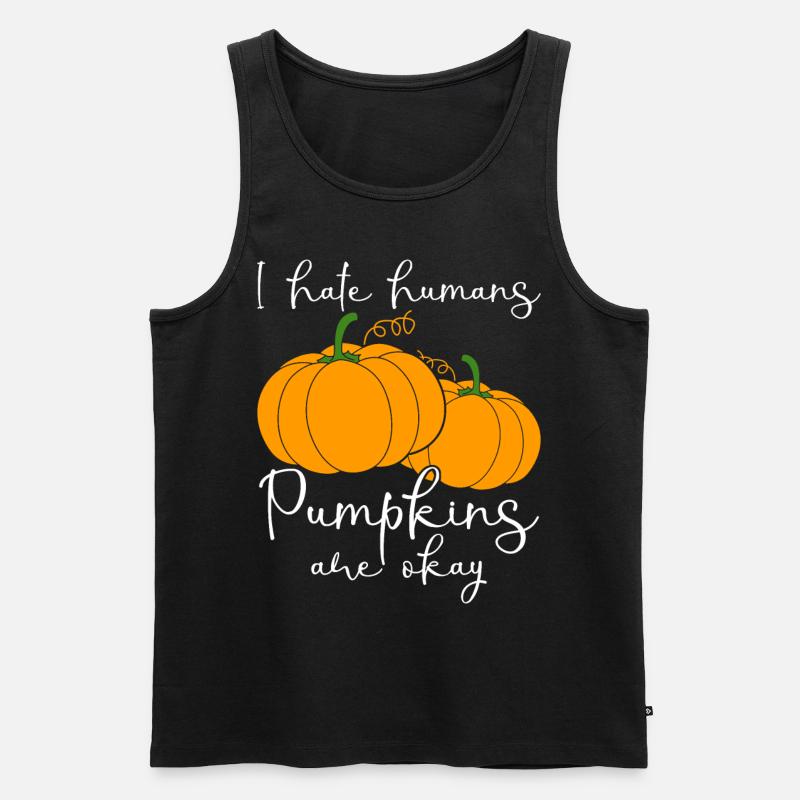 Pumpkins Pumpkin - Männer Premium Bio Tank Top - Schwarz
