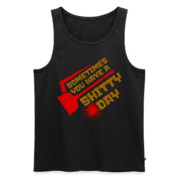 Plumber Shit Joke Plumbers - Männer Premium Bio Tank Top - Schwarz - Vorne - Michal (187cm)