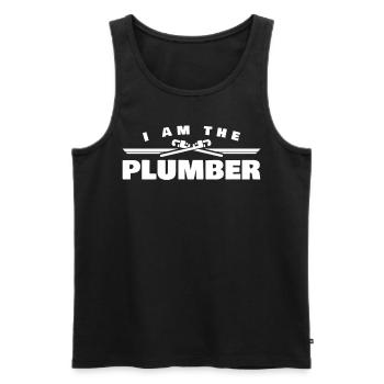 Plumber Plant Mechanic Plumbers - Männer Premium Bio Tank Top - Schwarz - Vorne - Michal (187cm)
