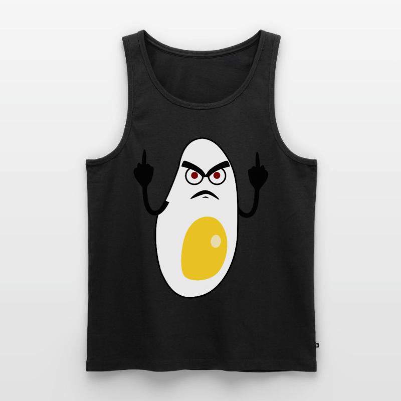 Eggs Grumpy Fried Egg Men's Premium Organic Tank Top