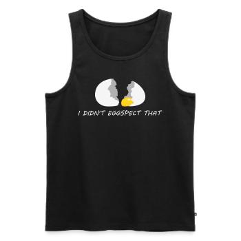 Egg Eggs - Männer Premium Bio Tank Top - Schwarz - Vorne - AI Model Male 178 light (178cm)