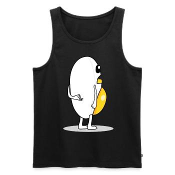 Egg Protein Circle Game Eggs - Men's Premium Organic Tank Top - black - Front - AI Model Male 178 light (178cm)
