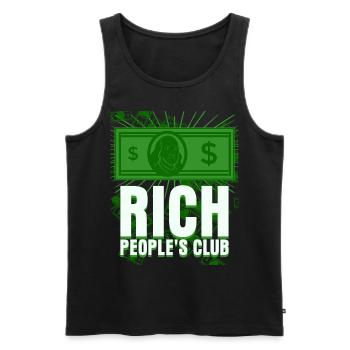 Equity Economy Capitalism Stocks - Men's Premium Organic Tank Top - black - Front - Michal (187cm)