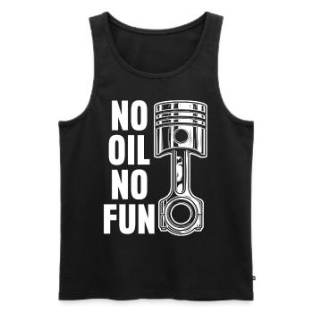 Workshop Car Oil Mechanic - Men's Premium Organic Tank Top - black - Front - AI Model Male 178 light (178cm)
