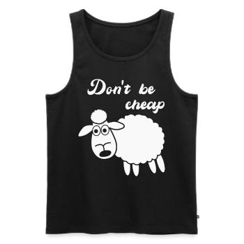 Sheep Shepherd Cheap - Men's Premium Organic Tank Top - black - Front - AI Model Male 178 light (178cm)