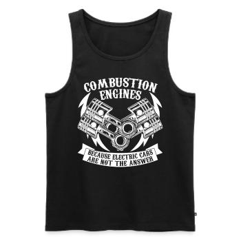Car Workshop Mechanic Mechanics - Men's Premium Organic Tank Top - black - Front - AI Model Male 178 light (178cm)