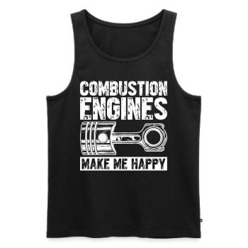Mechanics Combustion Engine Mechanic - Men's Premium Organic Tank Top - black - Front - Michal (187cm)