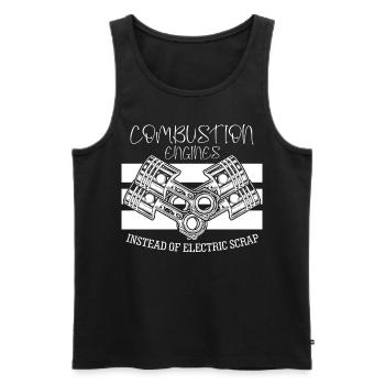 Combustion Engine Mechanics Mechanic - Men's Premium Organic Tank Top - black - Front - Michal (187cm)