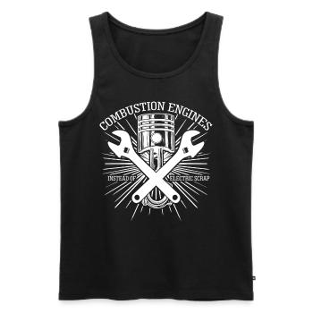 Mechanic Combustion Engine Mechanics - Men's Premium Organic Tank Top - black - Front - Michal (187cm)
