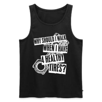Mechanic Combustion Engines Mechanics - Men's Premium Organic Tank Top - black - Front - Michal (187cm)