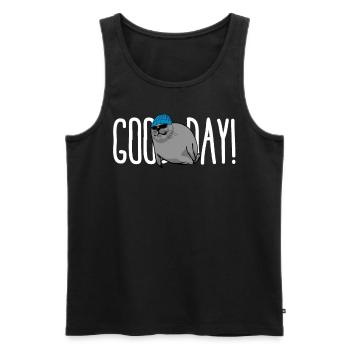 Seal Pinneped - Männer Premium Bio Tank Top - Schwarz - Vorne - AI Model Male 178 light (178cm)