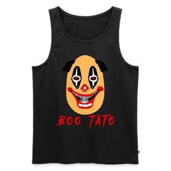 Scary Potato Clown Potatoes - Männer Premium Bio Tank Top - Schwarz - Vorne - AI Model Male 178 light (178cm)