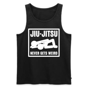 Ju-Jitsu BJJ Brasilian Jiu-Jitsu - Männer Premium Bio Tank Top - Schwarz - Vorne - AI Model Male 178 light (178cm)