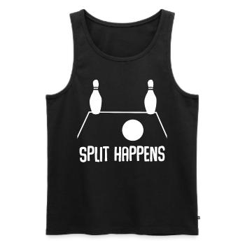 Bowling Ball Split Bowling Pins - Männer Premium Bio Tank Top - Schwarz - Vorne - Michal (187cm)
