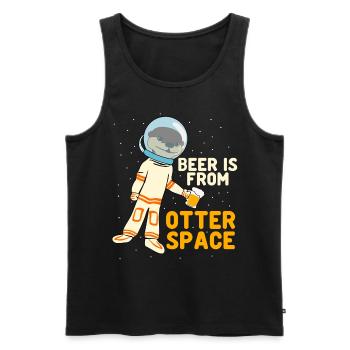 Otters and Beer Otter - Männer Premium Bio Tank Top - Schwarz - Vorne - Michal (187cm)