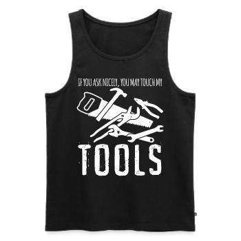 Tool Craftsman Tools - Men's Premium Organic Tank Top - black - Front - AI Model Male 178 light (178cm)