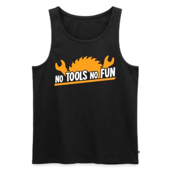Craftsman DIY Tools Tool - Männer Premium Bio Tank Top - Schwarz - Vorne - AI Model Male 178 light (178cm)