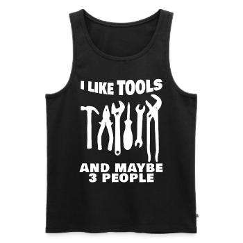 Craftsman Tools DIY Tool - Männer Premium Bio Tank Top - Schwarz - Vorne - AI Model Male 178 light (178cm)