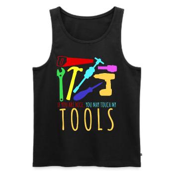Craftsman Tools Tool DIY - Männer Premium Bio Tank Top - Schwarz - Vorne - AI Model Male 178 light (178cm)