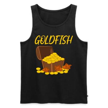 Gold Fish Goldfish - Männer Premium Bio Tank Top - Schwarz - Vorne - AI Model Male 178 light (178cm)