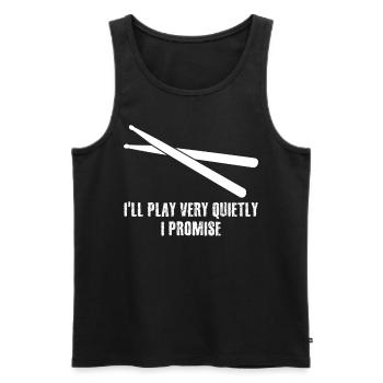 Drummer Drum Drumset Drums Drumsticks - Débardeur bio Premium Homme - noir - Devant - Michal (187cm)