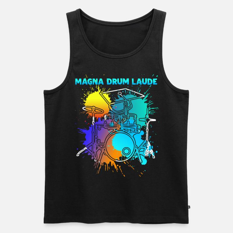 Drum Drummer Drums Drumset - Männer Premium Bio Tank Top - Schwarz