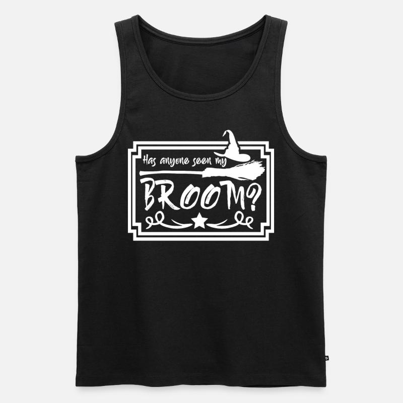 Witchcraft Witch's Broom Halloween Witch - Männer Premium Bio Tank Top - Schwarz