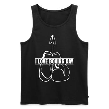 Boxing Day Gloves Boxer - Men's Premium Organic Tank Top - black - Front - Michal (187cm)
