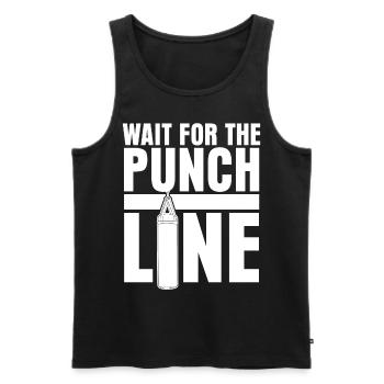 Punching Bag Boxing Gloves Boxer - Men's Premium Organic Tank Top - black - Front - Michal (187cm)