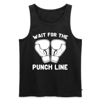 Boxer Boxing Gloves - Männer Premium Bio Tank Top - Schwarz - Vorne - Michal (187cm)